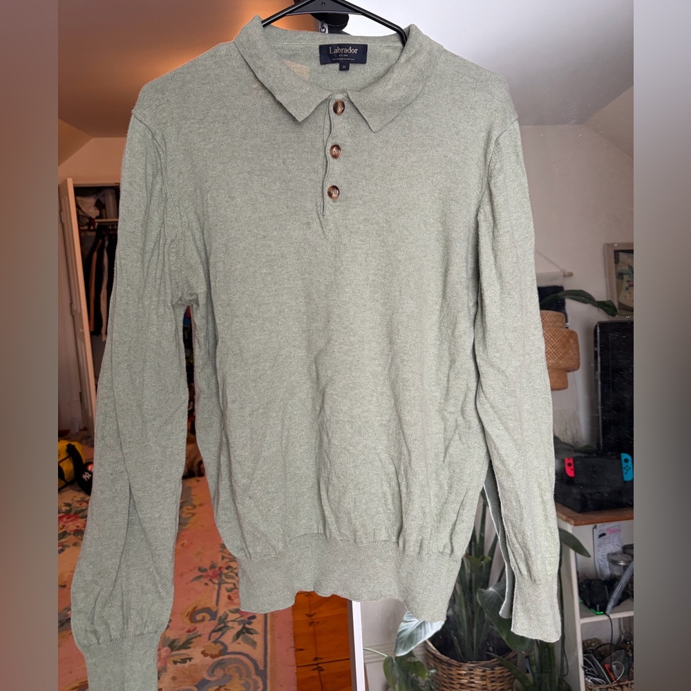 Labrador Green Collared Sweater